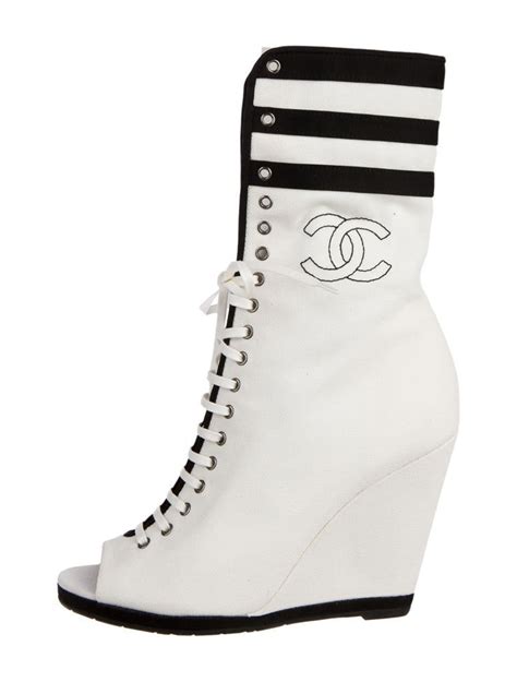 chanel wedge sneakers